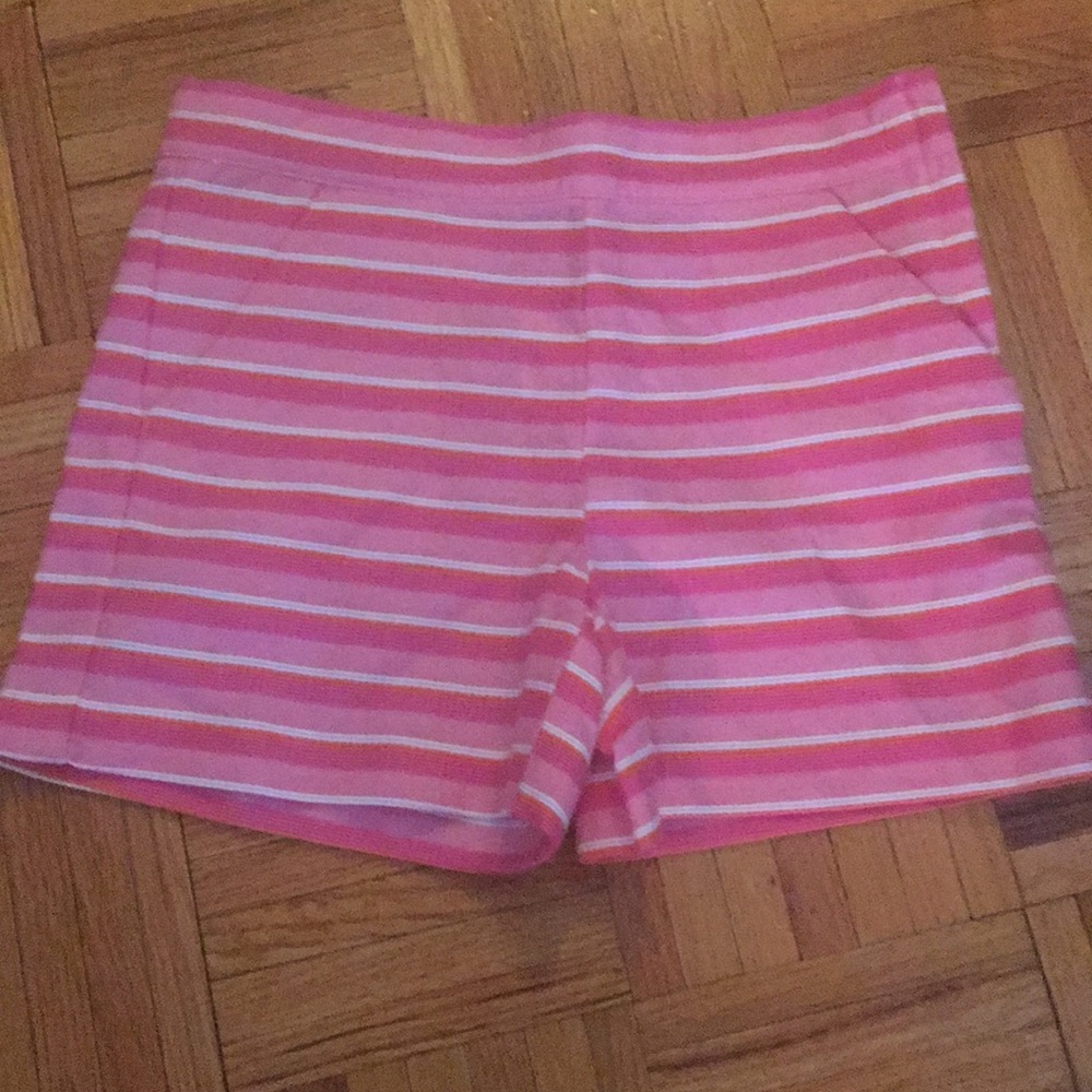 Pink and white striped children’s shorts